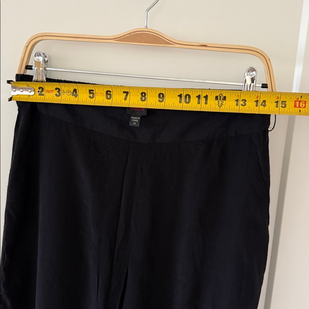 bebe Black Wide Leg Pants - Picture 4 of 5